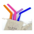 Lujo Home Silicone Straws Set in Dark Assorted