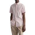 Gant Regular Gingham Short Sleeve Shirt in California Pink XXL