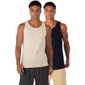 Coast Clothing Co Tank Tops 2 Pack in Multi Assorted M