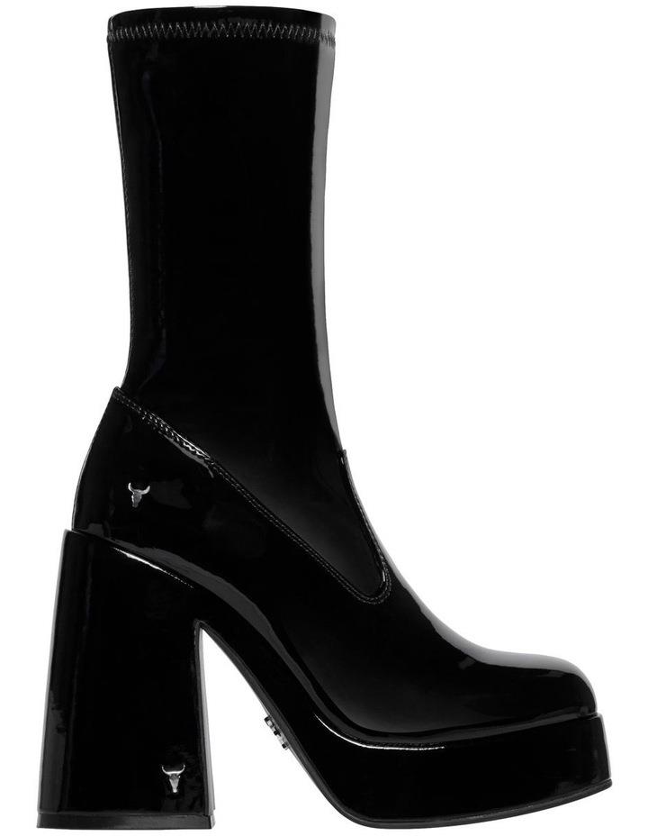 Windsor Smith Hedonist Patent Stretch Boot In Black 7