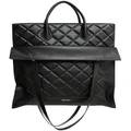 Belle & Bloom Lost Lovers Quilted Leather Tote in Black One Size
