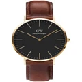 Daniel Wellington Classic 40mm St Mawes Dial Leather Watch In Brown
