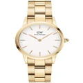 Daniel Wellington Iconic Link 28Mm Dial Stainless Steel Watch In Gold