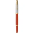 Parker Parker 51 Premium Fountain Pen in Rage Red with Gold Trim Red