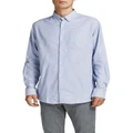 Jack & Jones Oxford Long Sleeve Shirt in Cashmere Blue XXL