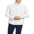 Jack & Jones Oxford Long Sleeve Shirt in White XXL