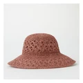 Piper Paper Bucket Hat In Pink One Size