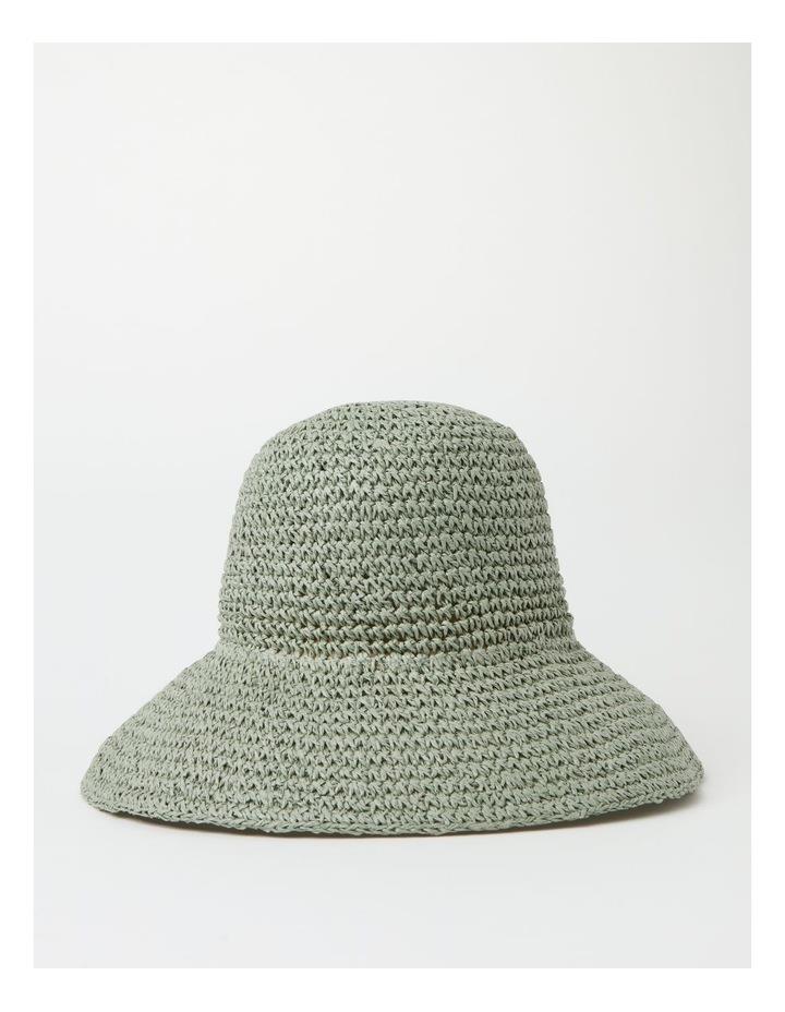 Piper Weave Bucket Hat In Green One Size
