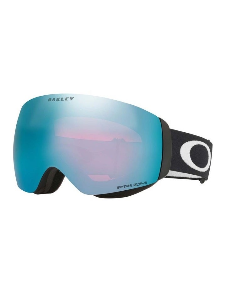 Oakley Flight Deck M Snow Goggles Black OO7064 Sunglasses Blue