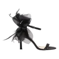 NINA Dollye Sandals In Black Satin Black 8