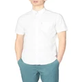 Ben Sherman Signature Organic Oxford Short Sleeve Shirt in White M