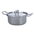 BK Q-Linair Master 16cm/1.8L Casserole with Lid Silver