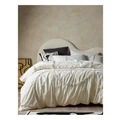 Vue Karter Tufted Quilt Cover Set in Cream Double