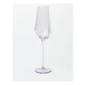 Vue Geo Champagne Glass Set of 4 in Purple Heather Lt Purple