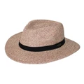 Rigon Pana Mate Flexibraid Fedora Hat in Wheat Oatmeal M-L