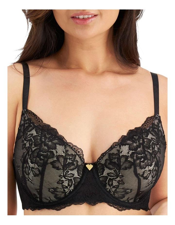 Temple Luxe Luxe Lace Full Cup Contour Bra In Black 12 E