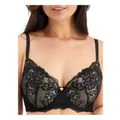 Temple Luxe Luxe Lace Full Cup Contour Bra In Black 14 E