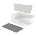 Umbra Glam Hair Tool Organiser 27x17x13cm in White/Charcoal White