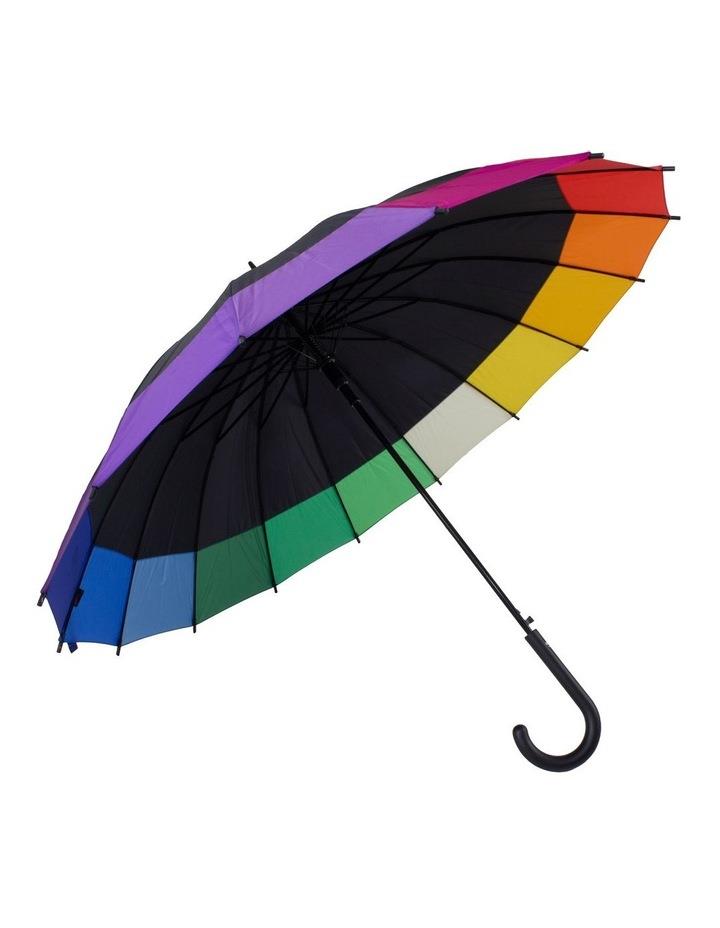 Shelta Patch Long Umbrella In Rainbow Assorted