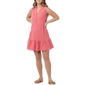 Ripe June Sleeveless Tiered Dress in Dusty Pink XS