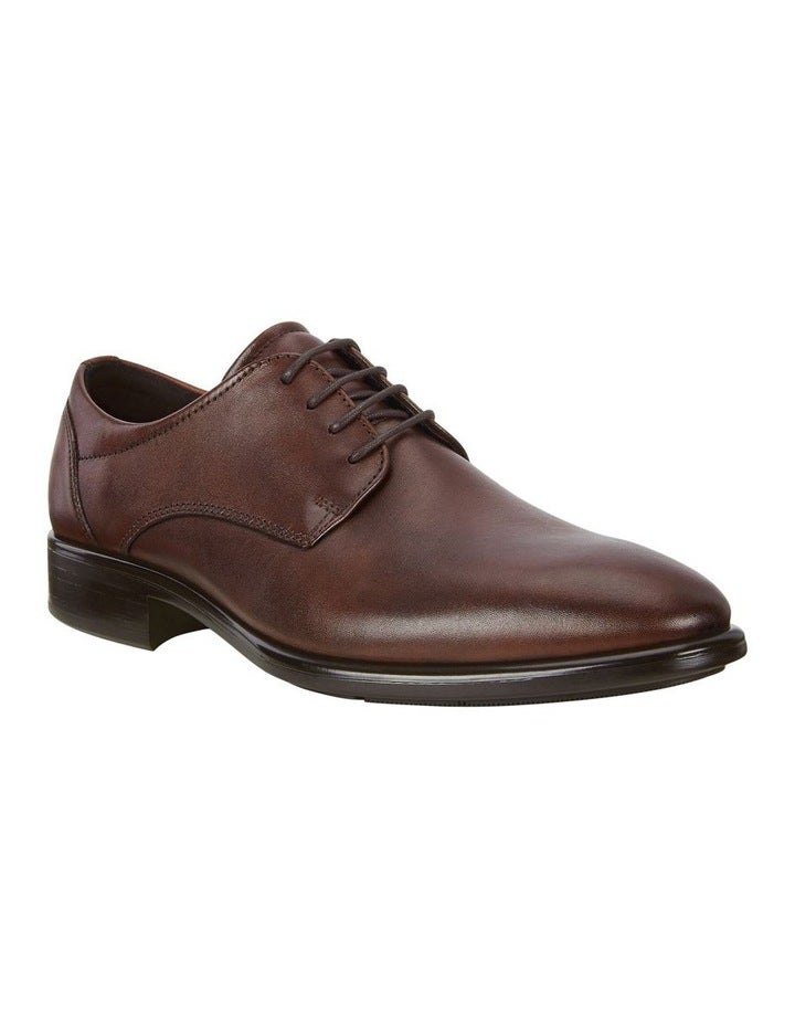 ECCO Citytray Derby Shoe In Brown Dark Brown 39