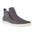 ECCO Soft 7 Zipped Ankle Boot In Dark Grey 35
