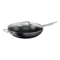 Tefal Specialty Premium Hard Anodised Induction Non-Stick Wok with Lid 32cm in Black