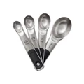 OXO 4 Piece Measuring Spoon Set in Stainless Steel Silver