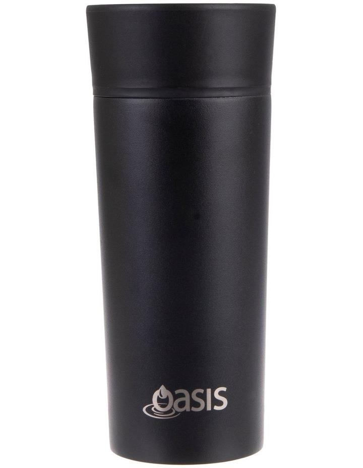 Oasis Stainless Steel Double Wall Insulated Travel Mug 360ml in Black