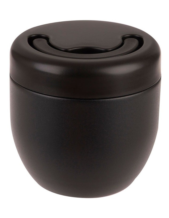 Oasis Stainless Steel Double Wall Insulated Food Pod 470ml in Black