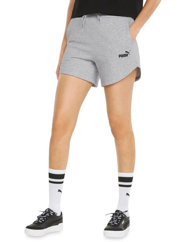 PUMA Essential 5 Inch High Waist Shorts In Grey Grey Marle XS