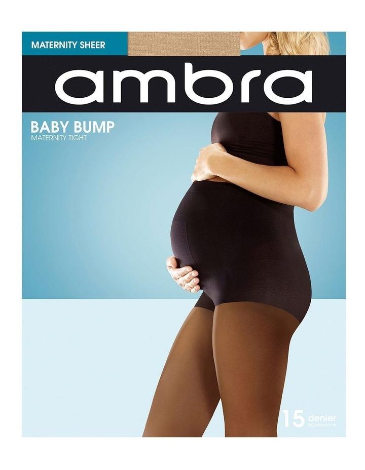Ambra Bump Sheer 15 Denier Maternity Tight in Beige Natural Medium