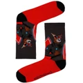 Mitch Dowd Surf Roo Socks in Grey/Red Assorted One Size
