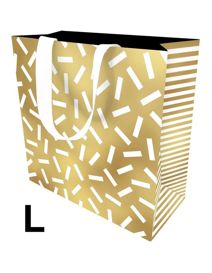 Simson Gift Bag Large in Confetti On Gold