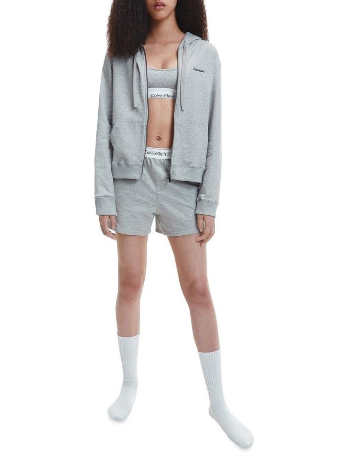 Calvin Klein Modern Cotton Lounge Full Zip Hoodie In Grey XS