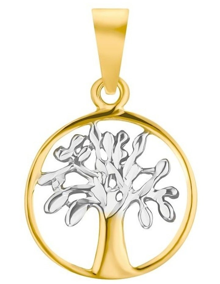 Amor Tree of Life Pendant In 9ct Gold OSFA