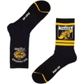 Foot-ies Richmond Tigers Heritage Sneaker Socks 2 Pack Cotton in Yellow/Black One Size