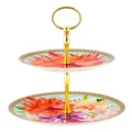 Maxwell & Williams Teas & C's Dahlia Daze 2 Tiered Cake Stand Gift Boxed in Multi Assorted