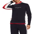 Tommy Hilfiger Texture Insert Sweatshirt in Navy XS