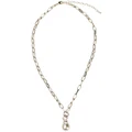Gregory Ladner Chain Baroque Pearl Necklace In Gold