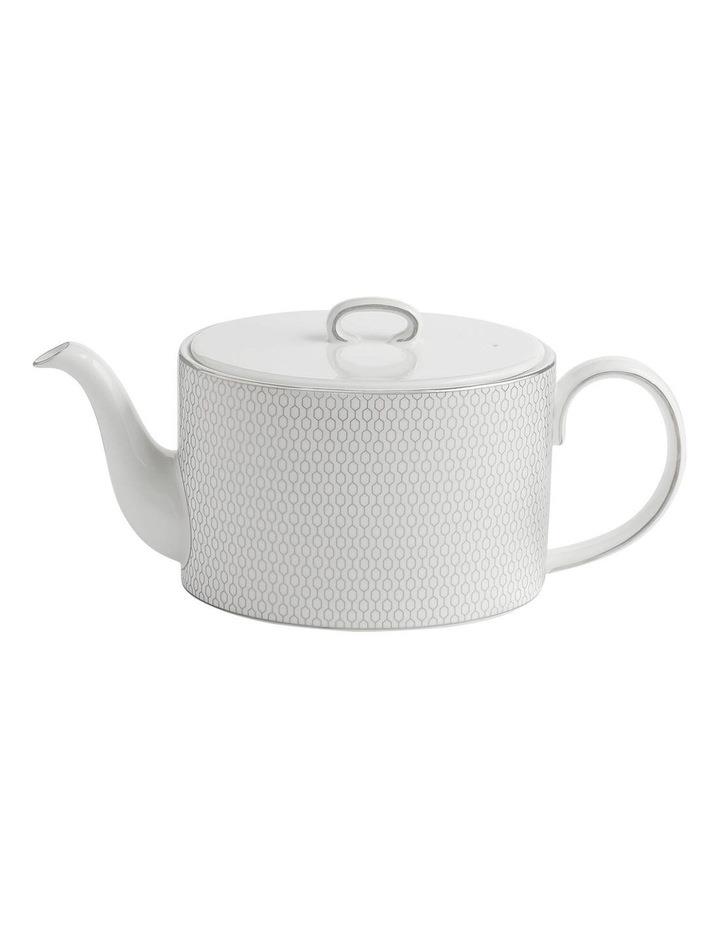 Wedgwood Gio Platinum Teapot in White