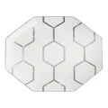 Wedgwood Gio Platinum Octagonal Plate 23cm in White