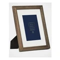 Heritage Wood Frame 8x10 Matted to 5x7 in Dark Natural Brown
