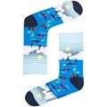 Mitch Dowd Men's Dream Holiday Cotton Crew Socks In Blue One Size