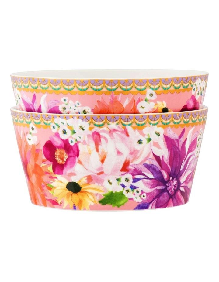 Maxwell & Williams Teas & C's Dahlia Daze 12cm Bowl Set of 2 Gift Boxed in Multi Assorted
