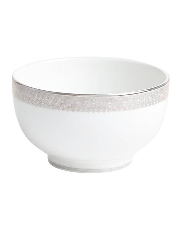 Wedgwood Vera Lace Bowl 11cm in White/Platinum Silver