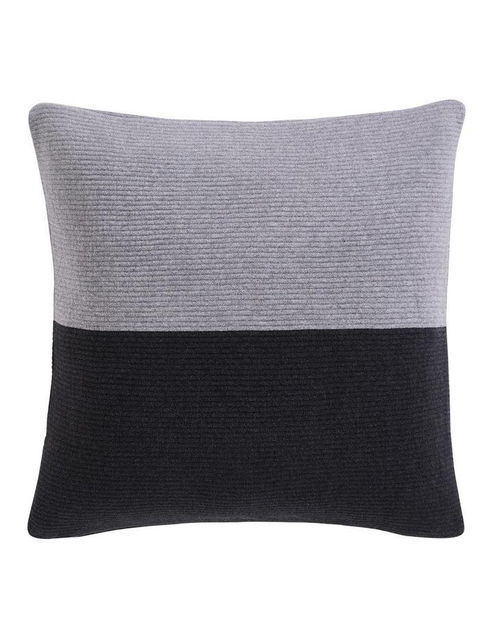 Calvin Klein Colourblock Rib Logo Cushion in Grey/Black Assorted