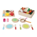 Keezi Learn and Play Kitchen Wooden Utensils