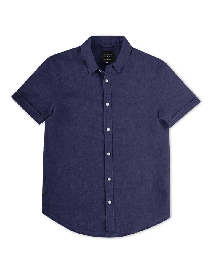 Indie Kids by Industrie Tennyson Short Sleeve Shirt (3-7 years) in Navy 4