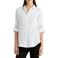 Lauren Ralph Lauren Linen Shirt in White XS
